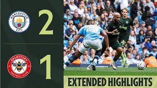 Manchester City 21 Brentford  Extended Premier League Highlights [upl. by Romeyn]