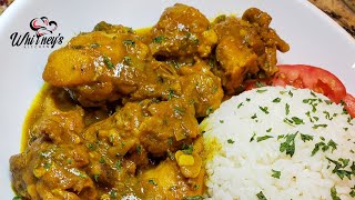 The Best amp Easiest Jamaican Curry Chicken Recipe  Whitneys Kitchen Jamaica [upl. by Eelloh]