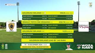 CSA 4Day Series  Division 1  Renault Potch NW Dragons vs Goldrush Boland  Day 3 [upl. by Amadas]