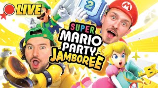 First Time Playing Mario Party Jamboree w Jc Caylen  Friends [upl. by Gorrono]