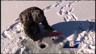 Conditions improve for ice fishing [upl. by Kwapong]