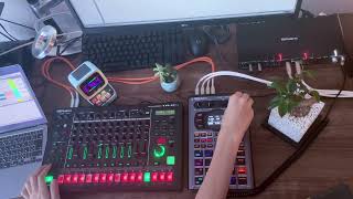 Dark Techno dawless live jam  SP404 mk2 amp TR8S  one take [upl. by Eintihw]