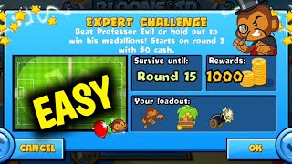 How to Beat The New Professor Evil Expert Challenge Week 30 Round 15 Easy BTD BATTLES 🐵 [upl. by Seroled]