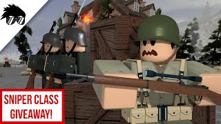 Behind Enemy Lines  Roblox D Day Sniper GIVEAWAY [upl. by Bithia]