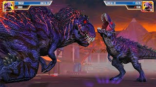 OMEGA 09 VS OMEGA 09  BOSS BATTLE  JURASSIC WORLD THE GAME [upl. by Sinoda]