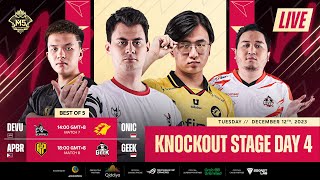 LIVE  IKAAPAT NA ARAW  M5 World Championship Knockout Stage  PH [upl. by Notxam997]