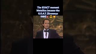 The EXACT moment Metallica became the GOAT Grammys 1989 metallica grammy exactly shorts [upl. by Elbertine909]