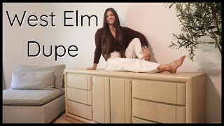 Modernizing a Dated White Oak Dresser  West Elm Inspired Furniture Flip [upl. by Vogele468]