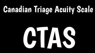 Canadian Triage Acuity Scale  CTAS  Triage Process [upl. by Etnoj]