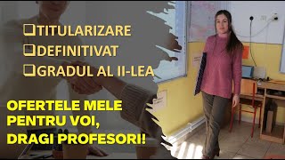 OFERTA pentru profesori titularizare def grad 2 metodică [upl. by Nylcsoj]