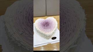 The process of making the heart gradient cake The process of making the popular heart gradie shorts [upl. by Sasnett]