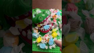 ASMR Croc vs Salt Water Taffy asmr satisfying oddlysatisfying candy asmrshorts asmrvideo [upl. by Aratahc]