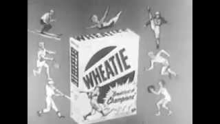 Vintage Old 1950s Wheaties Cereal Commercial with Ralph Kiner [upl. by Naesed]