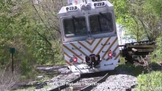 FRA Track Inspection Car on the NECR in Amherst MA [upl. by Kirst382]