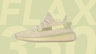 ADIDAS YEEZY 350 V2 FLAX FULL REVIEW  ON FOOT [upl. by Girardi409]