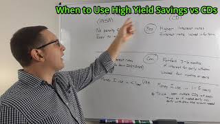 CDs vs High Yield Savings Accounts When and How to Use Them [upl. by Lothar]