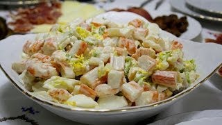 Cocktail ensaladilla de marisco  Receta fácil y rápida [upl. by Yenattirb]