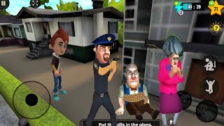 Scary stranger 3D scary teacher Stone Age nick and tani clashofscar [upl. by Eceined]