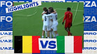 Highlights BelgioItalia 02  Under 19 29 marzo 2022 [upl. by Ellek251]