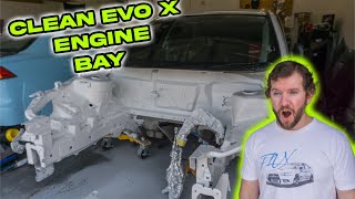 Painting My Evo 10 Engine Bay [upl. by Amaris]