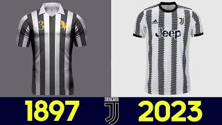 Levoluzione della divisa da calcio della Juventus 202223  Tutte le maglie Juventus nella storia [upl. by Erait]