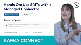 Use SMTs with a Managed Connector Hands On  Kafka Connect 101 2023 [upl. by Neila293]