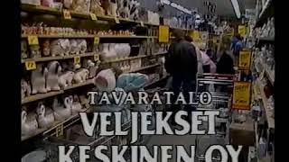 Tavaratalo Veljekset Keskinen Oy Mainos 1989 [upl. by Lannie]