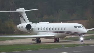 GULFSTREAM G700 A7CHC DEPARTING FROM FARNBOROUGHEGLF UK 2112024 TO DOHA [upl. by Pardoes]