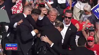 Video The Moment Shots Were Fired at Trump Rally in Butler Pennsylvania [upl. by Clein]