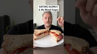 Eating slowly and my blood sugar glucose bloodsugar insulinresistant1 [upl. by Osnofla]