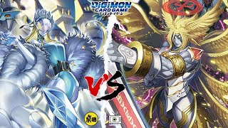 【デジカ】サンドリモン Cendrillmon VS ルーチェモン Lucemon [upl. by Ilocin331]