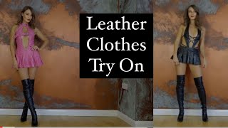 Leather Try On Haul [upl. by Llennhoj]