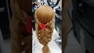 braiding hairstyle💕💕hairstyle vairalshortweddinghairstylesmoi makeup studioreceptionhairstyles [upl. by Fergus]