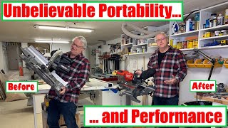 Portable Milwaukee 273320 7 14quot M18 Miter Saw Unboxing Feature Reviewamp First Use Impressions [upl. by Akibma705]