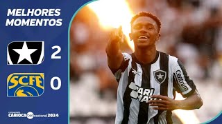 Botafogo x Sampaio Corrêa  Melhores Momentos  Campeonato Carioca 2024 [upl. by Acisset]