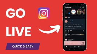 How to Go Live on Instagram Mobile Instructions [upl. by Siol]