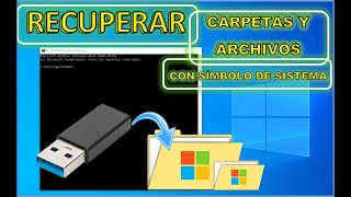 Recuperar archivos ocultos de USB con símbolo de sistema [upl. by Jacquenetta]