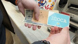 How to buy ICOCA card Kansai airport Osaka Japan [upl. by Jaan]