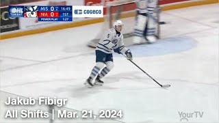 Jakub Fibigr MIS5  All Shifts  Mississauga Steelheads vs Niagara IceDogs OHL  03 21 2024 [upl. by Anadroj]