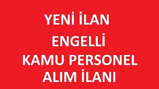 ENGELLİ KAMU PERSONEL ALIMI  ETİ BOR MADEN İŞLETMELERİ ENGELLİ PERSONEL ALIM İLANI ekpss [upl. by Evatsug]