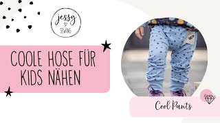 Kinderhose aus Jersey nähen  Cool Pants Schnittmuster  Nähanleitung [upl. by Canada]