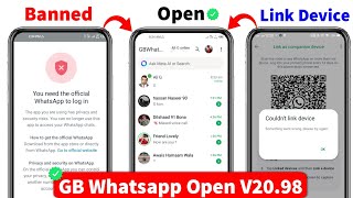Fix GB Whatsapp Login Problem Solution 2024  Couldnt link device Problem Solution  GB Whatsapp [upl. by Aikaj]