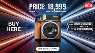 Fujifilm Instax Mini Evo Hybrid Camera Premium Edition  Brown views youtuber [upl. by Ysset]