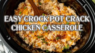 Crock Pot Crack Chicken Casserole [upl. by Ahtnicaj]