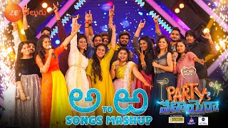 Sa Re Ga Ma Pa ICONS New Year Event Performance  అ To ఱ Songs Mashup  Party ki Velayera ZeeTelugu [upl. by Barnie694]