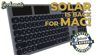 Macally Wireless Solar Keyboard for Mac Review [upl. by Eelaras]