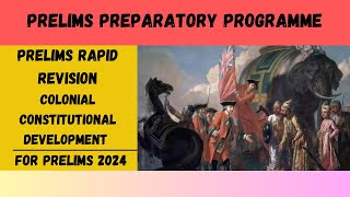 PRELIMS RAPID REVISION SERIES COLONIAL CONSTITUTIONAL DEVELOPMENT [upl. by Rebme]