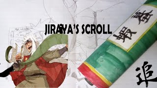 How to make Jiraiyas scroll out of paper  Made By Me  full paper work [upl. by Leryt85]