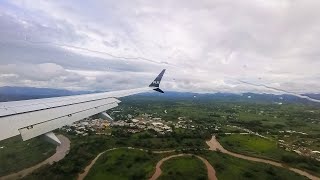 Fiji Airways 737 MAX 8 Rainy Arrival and Landing into Nadi Airport aboard DQFAD [upl. by Adolph]