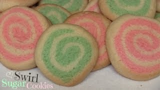 Swirl Sugar Cookies How To  Holiday DIY  SoCraftastic [upl. by Virgel712]